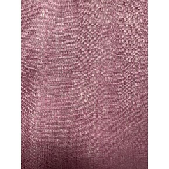 Steven Azzolina Studio Collection 100% Linen Pink Men LS Button Up Medium EUC - Picture 10 of 10